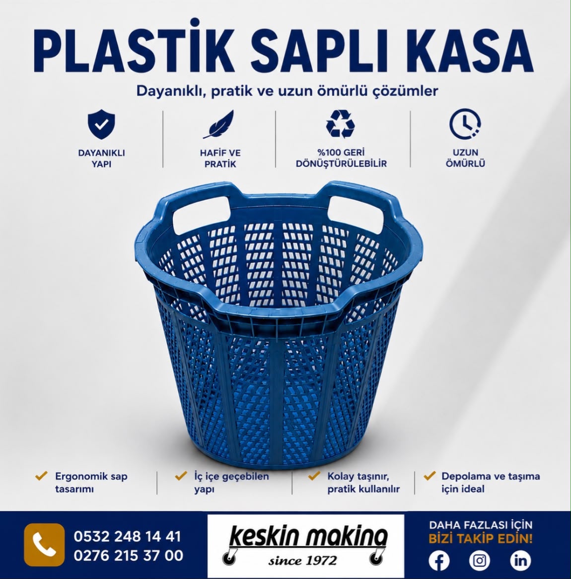 Plastik Saplı Kasa